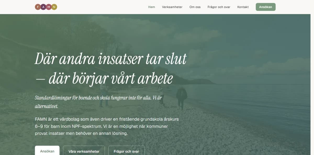 famn.se startsida
